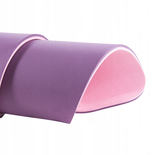 Мат для фитнеса  4FIZJO TPE 180 x 60 x 0.6 см Violet/Pink - фото №3